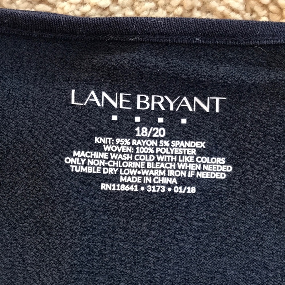 LANE BRYANT Bryant Size 18/20 navy open cardigan - Picture 4 of 6